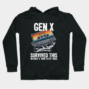 Gen X Survived Tangled Cassette Without Video Hoodie